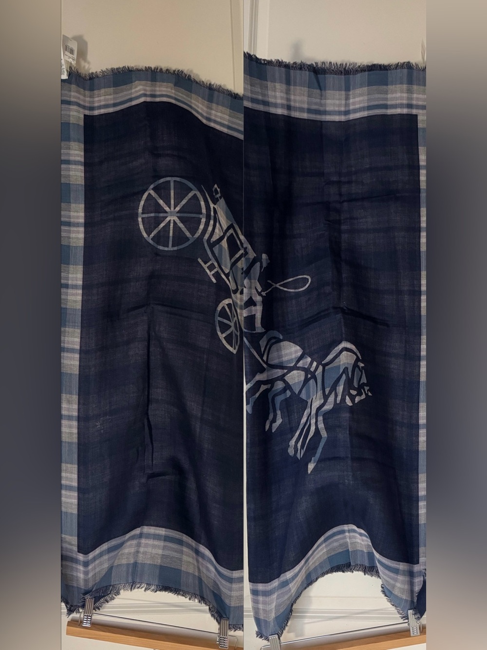 Coach denim scarf